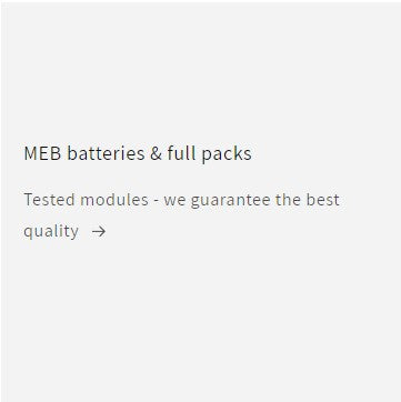 MEB batteries & full packs