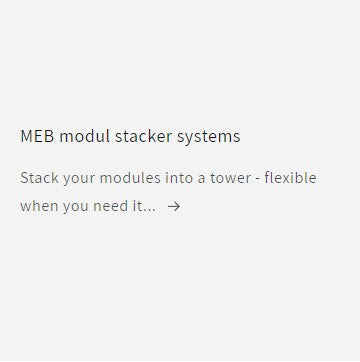 MEB modul stacker systems